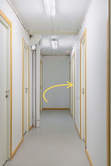 Bod som tilhører leiligheten ligger i samme etasje som leiligheten