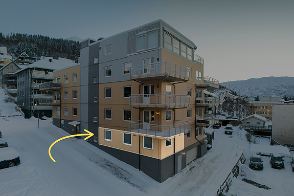 Leiligheten ligger i 1. etasje med lett adkomst