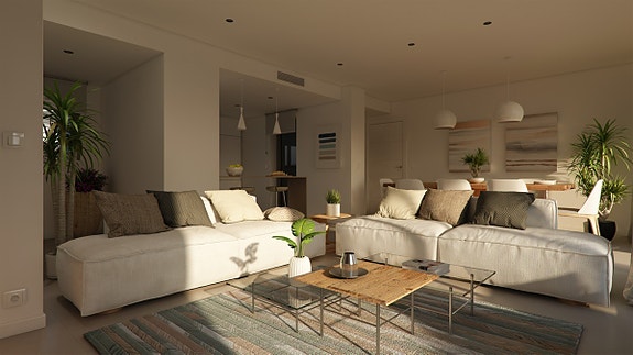 400 m til strand! Penthouse-leilighet med fantastisk havutsikt | 3 soverom og 2 bad | Flotte fellesområder