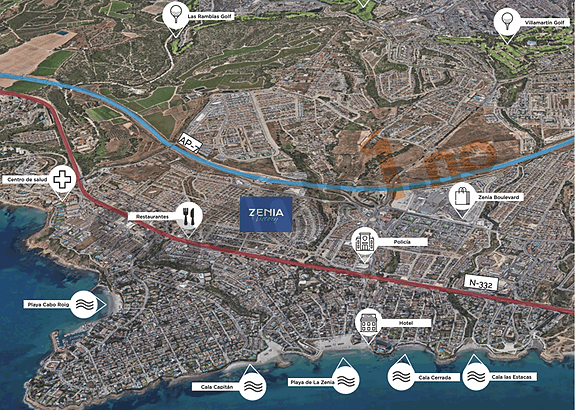 Gå til La Zenia-stranden | Moderne villa med privat basseng | 3 eller 4 soverom og 3 bad