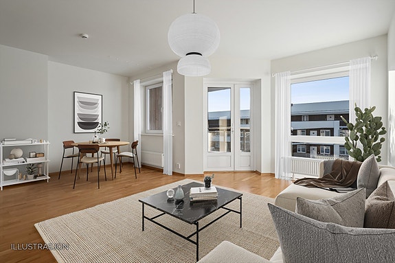 DNB Eiendom v/Caroline Sundet presenterer Blomsholmveien 1 - en pen og lys 2-roms eierleilighet beliggende i trygge og rolige omgivelser på Halmstad. Digital møblering.