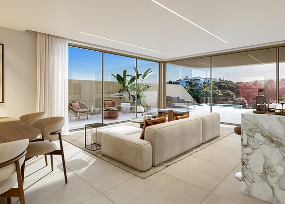 Moderne bolig nær sjøen | Privat hage og basseng | Utsikt mot natur og kyst