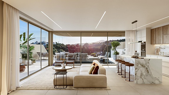 Moderne bolig nær sjøen | Privat hage og basseng | Utsikt mot natur og kyst