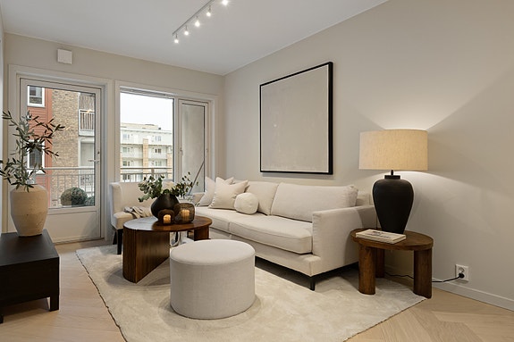 En påkostet og eksklusiv 3-roms med høy standard og sydvestvendt balkong.
Foto: Aakermann Photography (André Aakermann).