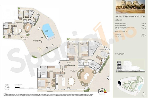 Eksklusiv bolig i første linje mot sjøen | 4 soverom | Privat basseng og enorme terrasser