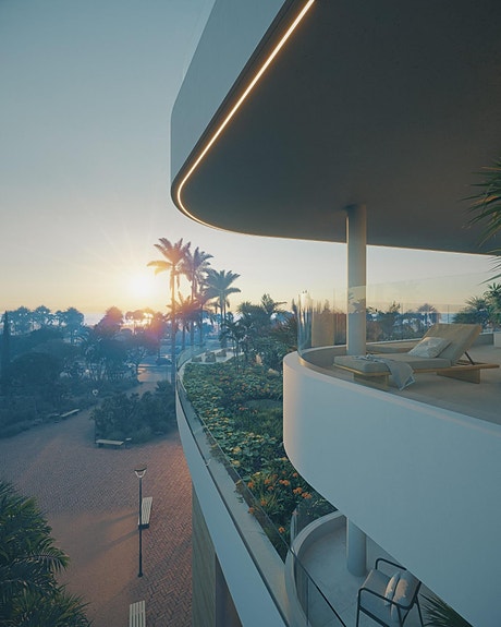 Eksklusiv bolig i første linje mot sjøen | 3 soverom | Privat basseng og enorme terrasser