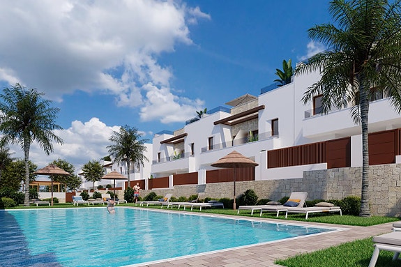 Moderne rekkehus med 3 soverom - Store uteområder og felles basseng