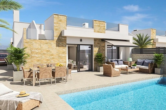 NYBYGG! Villa med alt på ett plan - 3 soverom, basseng og stor takterrasse