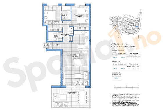 Ny moderne leilighet | Romslig terrasse | Nær golf  og moderne fellesområder