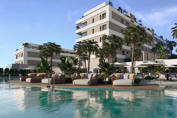 Ny moderne leilighet | Romslig terrasse | Nær golf  og moderne fellesområder