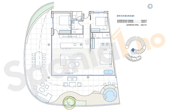 SKY VILLA med terrasse/basseng på 128m2 | Nydelig toppetasje i attraktivt område