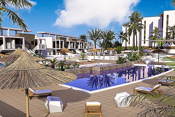 600 meter til nydelig strand | Leilighet med 3 soverom og 2 bad | Flotte fellesområder