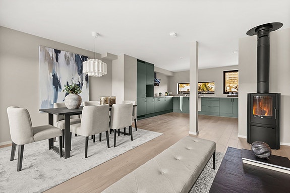 Splitter nytt rekkehus - ferdigstilt og innflyttingsklart på Ullern! Foto: Patricia Almestad