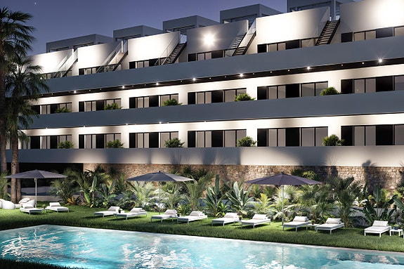 Nybygg i Finestrat | Penthouse med 2 soverom, stor terrasse og takterrasse