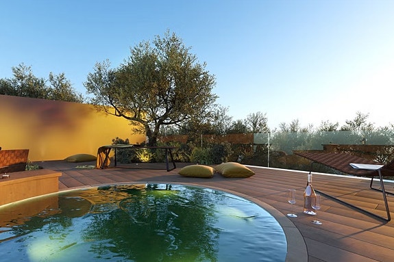 SKY VILLA med terrasse/basseng på 128m2 | Nydelig toppetasje i attraktivt område