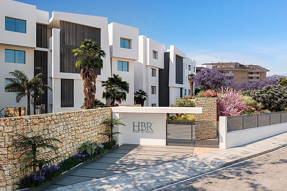 Kun 350m til strand | Penthouse leilighet med 2 soverom | Terrasse på 129 m2 | Luksuriøse fellesområder