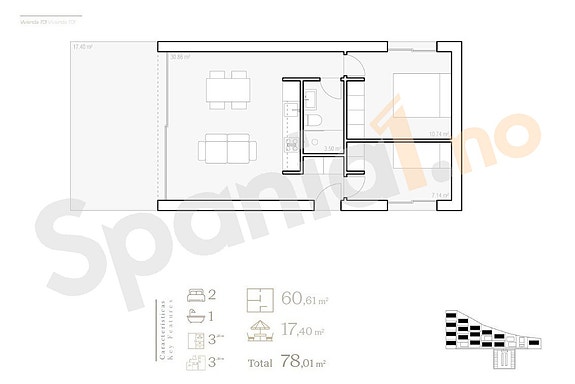 Nyhet! Bolig på ett plan med privat hage | 2 soverom | Parkering og mulighet for bod