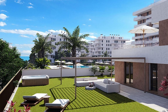 Ny moderne leilighet med 3 soverom og stor terrasse - Kun 450 meter fra stranden i Villajoyosa