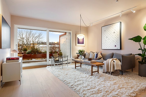 PrivatMegleren ved Nicoline Borg Halden ønsker velkommen til Skøyen terrrasse 4! Foto: Benjamin Skanke