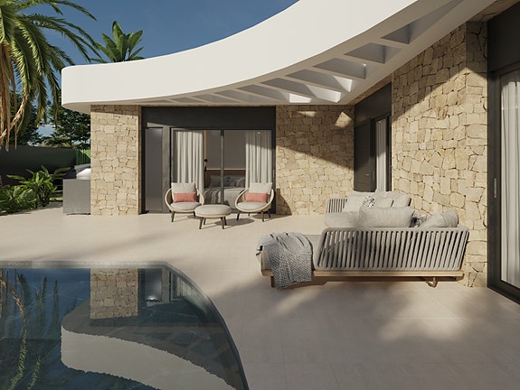 Luksuriøs villa med fantastisk uteområde | 3 soverom og 3 bad | Takterrasse og privat basseng