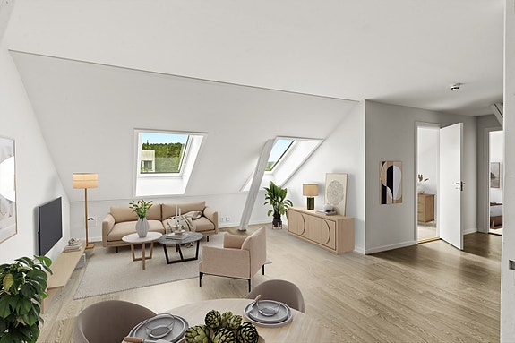 Velkommen til Åsgårdbakken 3! (Digitalt stylet bilde)