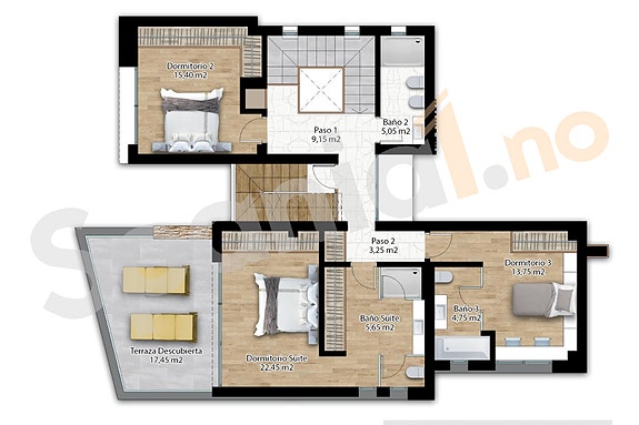 Nybygg! Villa med 4 soverom i lukket anlegg | Privat basseng, takterrasse og uteområder