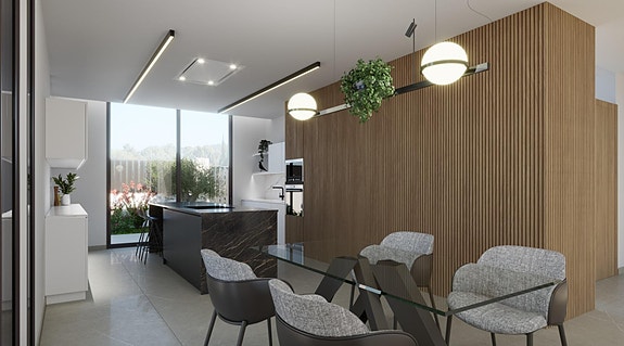 Nybygg! Villa med 4 soverom i lukket anlegg | Privat basseng, takterrasse og uteområder