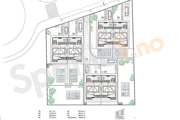 Nybygg - Tomannsbolig med 3 soverom i naturskjønne omgivelser | Privat basseng og takterrasse