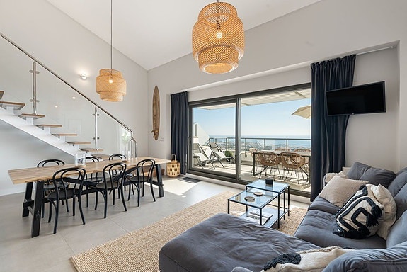 Duplex penthouse med havutsikt | 3 soverom og sørvendte terrasser | Garasje