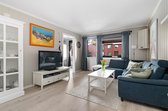 EiendomsMegler1 v/Mona Harstad presenterer Hjortestien 51A - Pen og lettstelt 2-roms med fin og sentral beliggenhet på Stridsklev!
Foto: Inbovi.