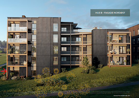 Velkommen til Solsletta Hageby og leilighet B-001! Lun og skjermet beliggenhet i feltet!
Se link i annonsen for å delta på vår julekalender for mulighet til å vinne premie med verdi kr 75 000,-!