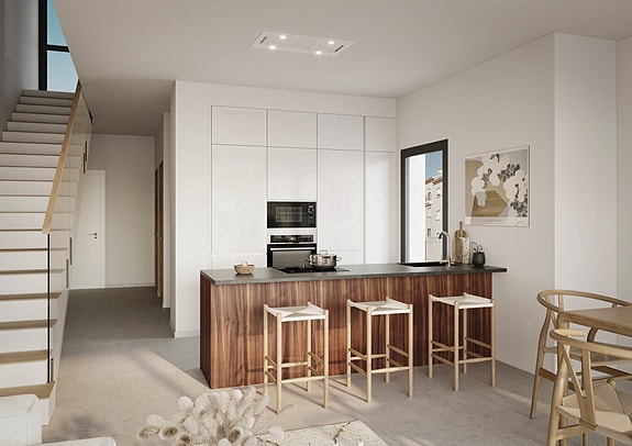 Nyhet! Kun 800 m fra stranden | Boliger med skandinavisk stil | 3 soverom og 3 bad | Takterrasse