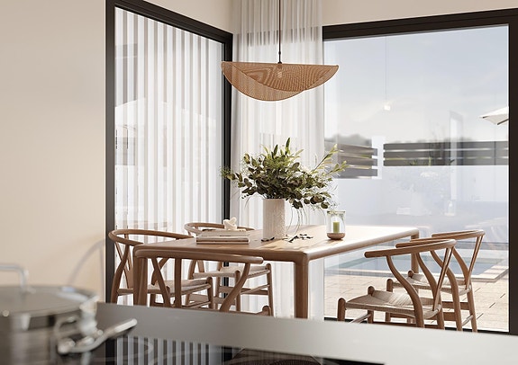 Nyhet! Kun 800 m fra stranden | Boliger med skandinavisk stil | 3 soverom og 3 bad | Takterrasse