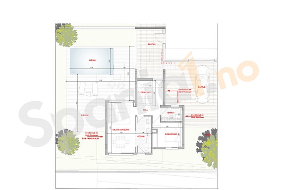 Nybygg! Villa med 3 soverom | Privat basseng og takterrasse | Lukket boligområde