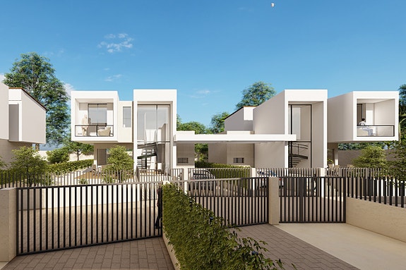 Nybygg! Villa med 3 soverom | Privat basseng og takterrasse | Lukket boligområde