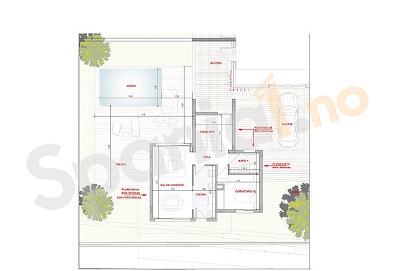 Nybygg! Villa med 3 soverom | Privat basseng og takterrasse | Lukket boligområde