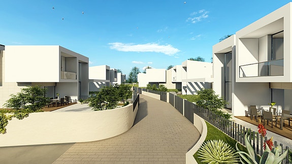 Nybygg! Villa med 3 soverom | Privat basseng og takterrasse | Lukket boligområde