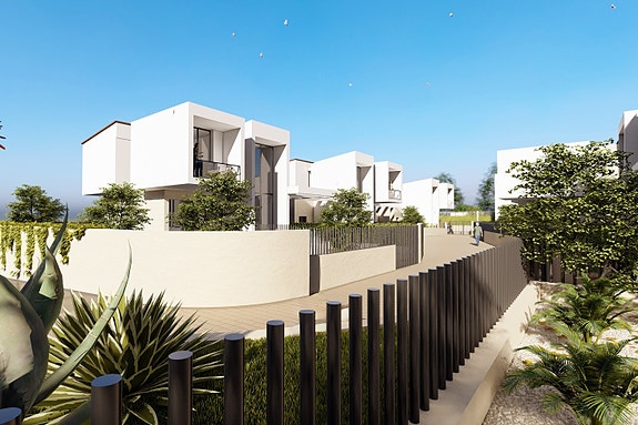 Nybygg! Villa med 3 soverom | Privat basseng og takterrasse | Lukket boligområde