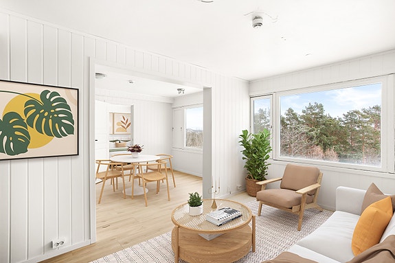 Velkommen til Siris vei 13! Foto Karina Jensen/ISNITT (digitalt stylet bilde)