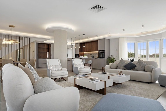 Penthouse med med 5 soverom | 84 m² terrasse | Nyrenovert standard | Puerto Banus og strand