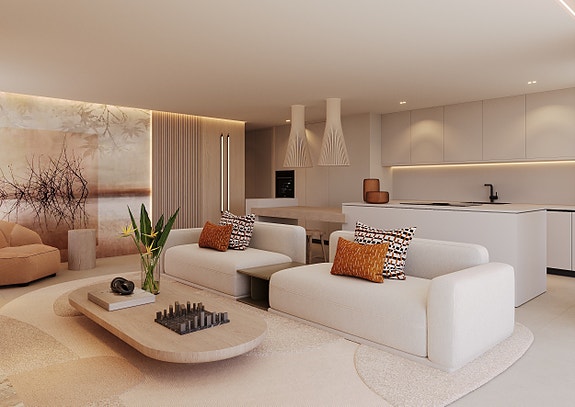 NYHET! Leilighet på bakkeplan med 3 soverom | Privat basseng og terrasse | Første linje golf