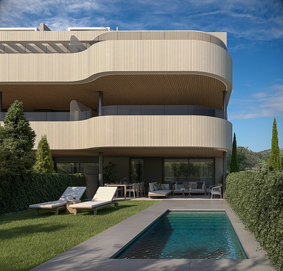 Ny moderne leilighet med 3 soverom | Romslig terrasse | Første linje golf