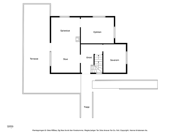 Plantegning 1.etasje og terrasse