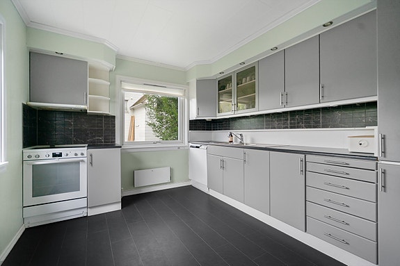 Et lyst og funksjonelt kjøkken som enkelt kan tilpasses ulike behov og ønsker