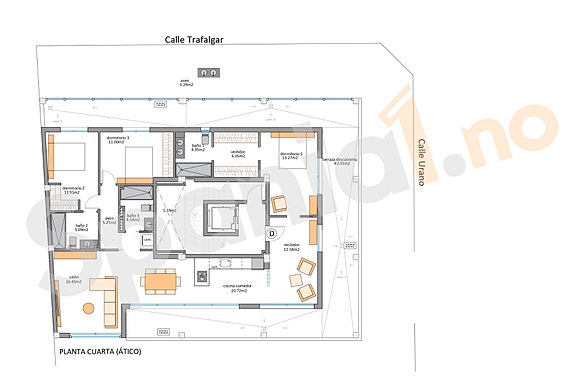 Plantegning toppleilighet