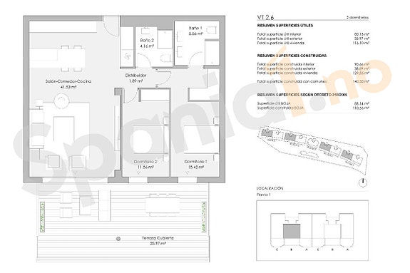 NYHET! Leilighet med 2 soverom | Romslig terrasse | Første linje golf