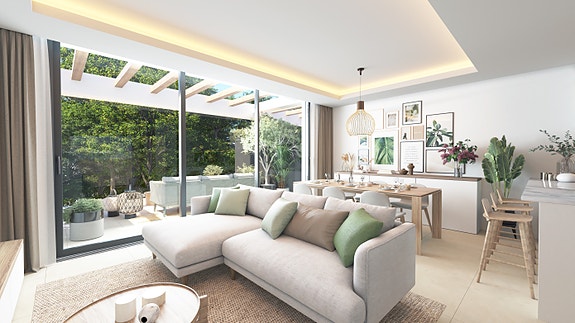 Nybygg i El Chaparral | Rekkehus med 3 soverom, takterrasse og nær strand