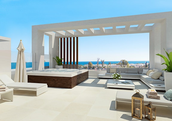 Nybygg i El Chaparral | Rekkehus med 3 soverom, takterrasse og nær strand