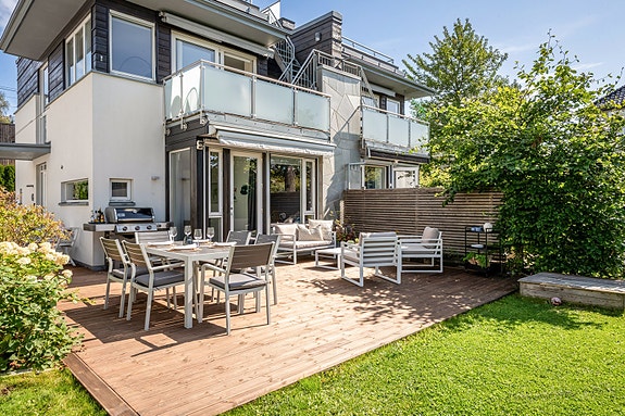 Velkommen til Munkerudveien 27G presentert av Hanne Eika Klempe i Nordvik Nordstrand. Foto: Diana Sedysheva