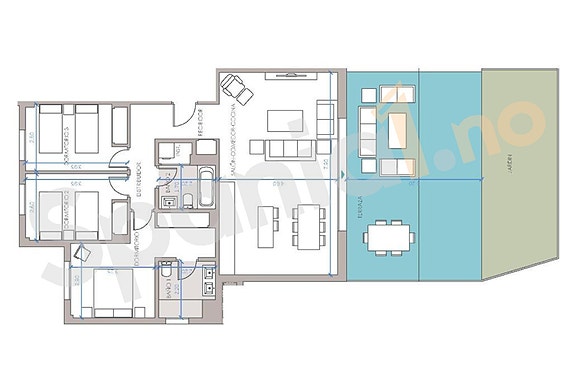 Nybygg! Leilighet med 3 soverom og 2 bad -  Stor terrasse og hage - Attraktiv beliggenhet nær sjø